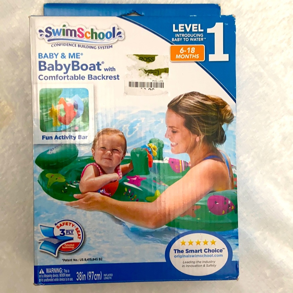 Brand new in box baby and me swim boat ✨